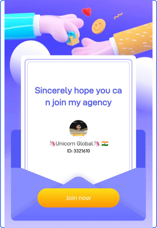Join to Vone live agency
